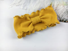 Girl Stylish Bowknot Headband Twist Hairband Bow Knot Cross Tie Solid Headwear Lovely Babies Kids Girls Bow Tie Headwear