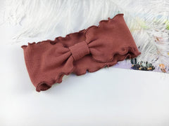 Girl Stylish Bowknot Headband Twist Hairband Bow Knot Cross Tie Solid Headwear Lovely Babies Kids Girls Bow Tie Headwear