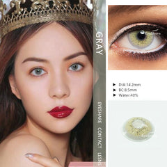 EYESHARE- 1 Pair  Bitas Ocean Color  Beautiful Pupil Contact Lenses Cosmetic Contact Lens Eye Color (2pcs)