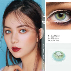 EYESHARE- 1 Pair  Bitas Ocean Color  Beautiful Pupil Contact Lenses Cosmetic Contact Lens Eye Color (2pcs)