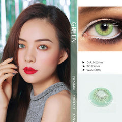 EYESHARE- 1 Pair  Bitas Ocean Color  Beautiful Pupil Contact Lenses Cosmetic Contact Lens Eye Color (2pcs)