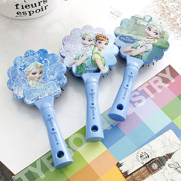 Disney Frozen Comb 3D Mickey Minnie Comb Elsa Anti-static Air Cushion Hair Care Brushes Baby Girls Dress Up Makeups Toy Gifts