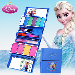 Disney Children's Cosmetics Toy Princess Makeup Box Set Frozen Girl House Toy Lip Gloss Rouge baby Christmas present