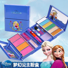 Disney Children's Cosmetics Toy Princess Makeup Box Set Frozen Girl House Toy Lip Gloss Rouge baby Christmas present