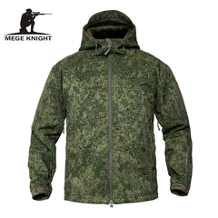 Mege Brand Clothing Autumn Men's Military Camouflage Fleece Jacket Army Tactical Clothing  Multicam Male Camouflage Windbreakers