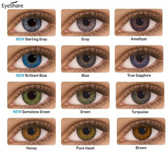 EYESHARE- 2pcs/pair 3 Tone Series Colored Contact Lenses  for eyes  Colored Eye Lenses Color Contacts