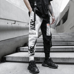 Men Multi-pocket Elastic Waist Harem Pant Men Streetwear Punk Hip Hop Casual Trousers Joggers Male Pants  New Dropshipping