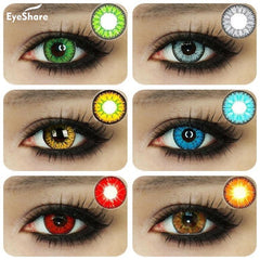 EYESHARE 1 Pair  Beautiful Pupil  Eye Cosmetic Colorful Contact Lens Halloween Cosplay Lenses Crazy Lens for Eyes