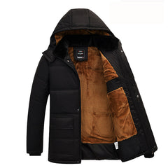 New Men Jacket Coats Thicken Warm Winter Windproof Jackets Casual Mens Down Parka Hooded Outwear Cotton-padded Jacket