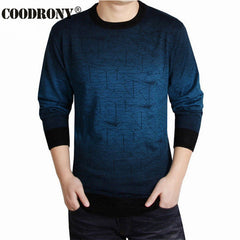 COODRONY Cashmere Sweater Men Brand Clothing Mens Sweaters Print Casual Shirt Autumn Wool Pullover Men O-Neck Pull Homme Top 613