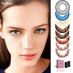 BIG SALE 1 Pair  Lemon Glass Color Series Big Eyes Cute Contacts Colored Contact Lenses Cosmetic Contact lens