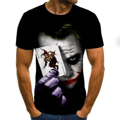 Hot Sale Clown T Shirt Men/women Joker Face 3D Printed Terror Fashion T-shirts size XXS-6XL