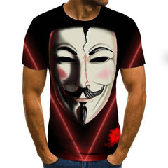 Hot Sale Clown T Shirt Men/women Joker Face 3D Printed Terror Fashion T-shirts size XXS-6XL