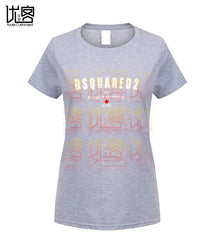 new DSQ2 t-shirt Men's women's Summer 100% Cotton Team Tees Male Newest Top Popular Normal Tee Shirts