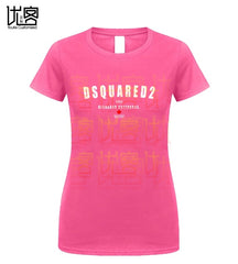 new DSQ2 t-shirt Men's women's Summer 100% Cotton Team Tees Male Newest Top Popular Normal Tee Shirts