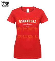 new DSQ2 t-shirt Men's women's Summer 100% Cotton Team Tees Male Newest Top Popular Normal Tee Shirts