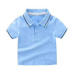 Polo Shirts Boy Shirt Clothes Baby T-shirt Kids Short Sleeve Top Boys Clothing Cotton Girls Baby Girl Shirt