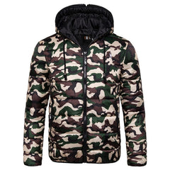 New Waterproof Winter Jacket Men Hoodied Parka Men Warm Winter Coat Men Thicken Zipper Camouflage Mens Jackets