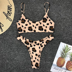 Snakeskin Bikini Women Swimwear Leopard Bikinis Swim Suit Push Up Swimsuit Female Beachwear Swimming Bikini Women