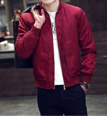 Zip Up Men Jacket Spring Autumn Fashion Brand Slim Fit Coats Male Casual Baseball Bomber Jacket Mens Overcoat Plus size 4XL