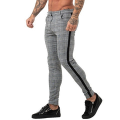 Classic Men Lattice Suit Pants Summer Thin Plaid Suit Trousers Casual Business Vintage Formal Pants For Wedding Party