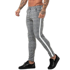 Classic Men Lattice Suit Pants Summer Thin Plaid Suit Trousers Casual Business Vintage Formal Pants For Wedding Party