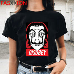 New Money Heist Cool Tshirt Men La Casa De Papel Harajuku T-shirt House of Paper Graphic Tshirt Bella Ciao Hip Hop Top Tees Male