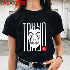 New Money Heist Cool Tshirt Men La Casa De Papel Harajuku T-shirt House of Paper Graphic Tshirt Bella Ciao Hip Hop Top Tees Male