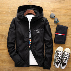 Jacket men windbreaker  spring and autumn new casual jacket jacket men windbreaker pilot zipper hooded jacket men