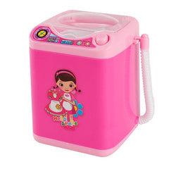 Mini Electric Makeup Brush Cleaner Washing Machine Dollhouse Toy Cosmetic Brush Powder Puff Washer Housekeeping Toys Kid Gifts