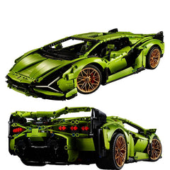 Speed Champions Designer Building Blocks Corvette Lamborghini Sian FKP 37 Technic  MOC Vehicle Kit  Bricks Toys Gifts for Adult