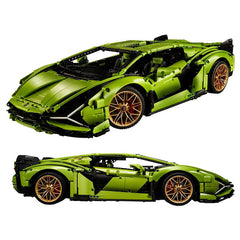 Speed Champions Designer Building Blocks Corvette Lamborghini Sian FKP 37 Technic  MOC Vehicle Kit  Bricks Toys Gifts for Adult